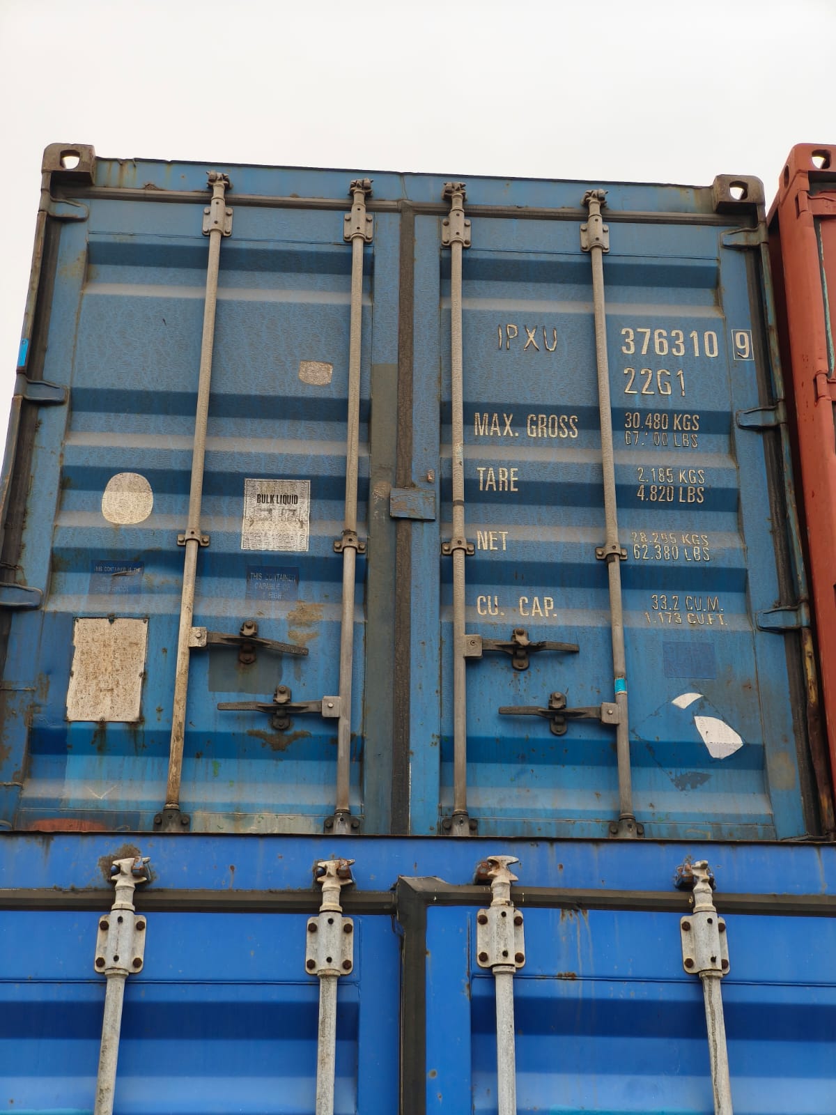 Морской контейнер 20 футов DV IPXU 109