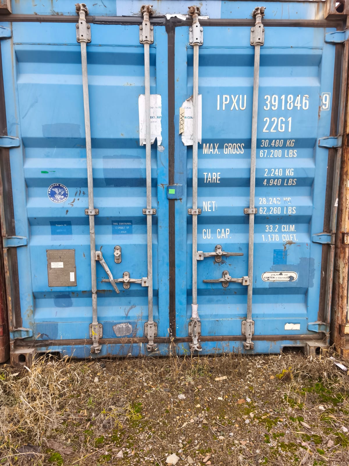 Морской контейнер 20 футов DV IPXU 469