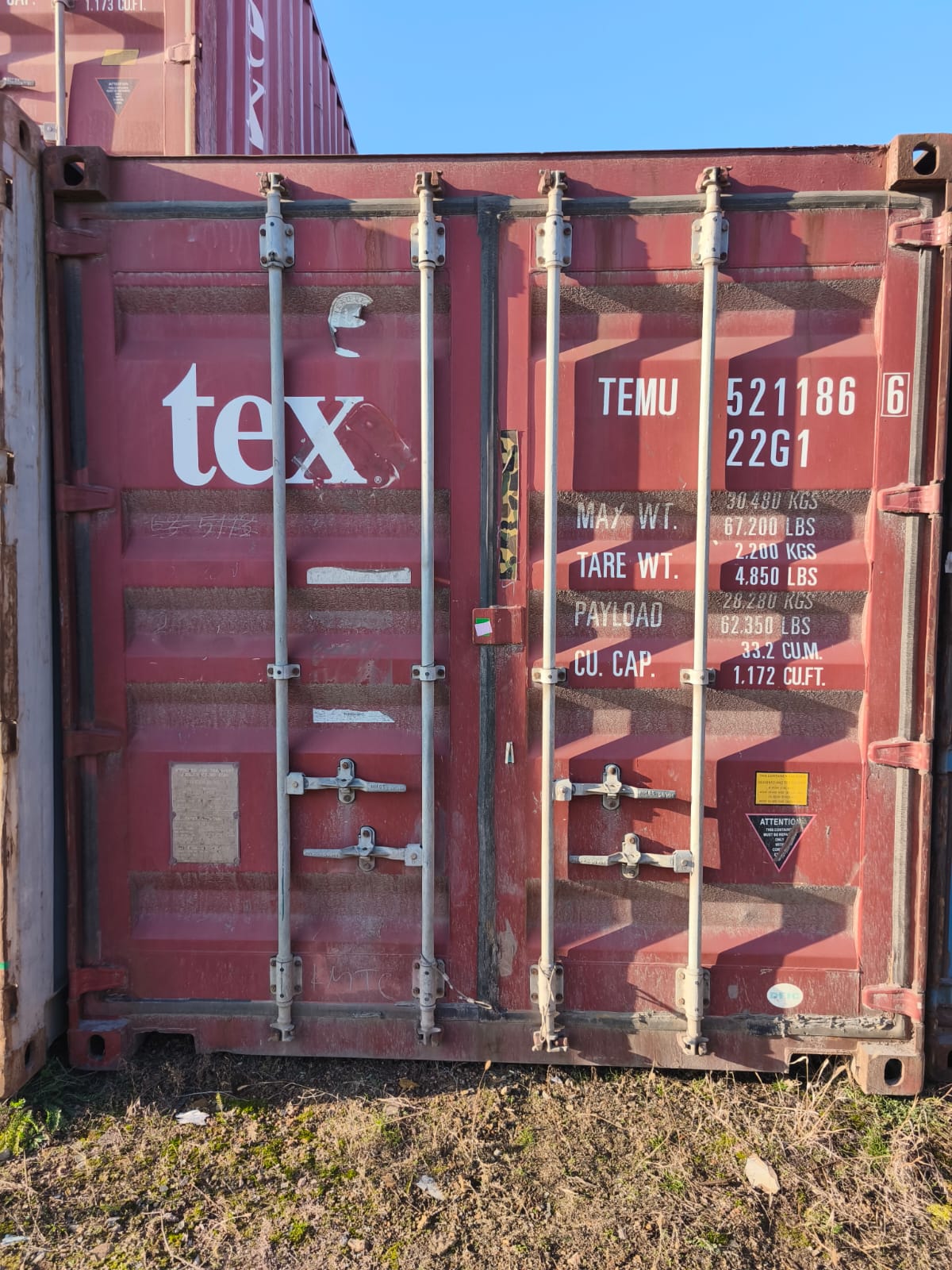 Морской контейнер 20 футов DV TEMU 866